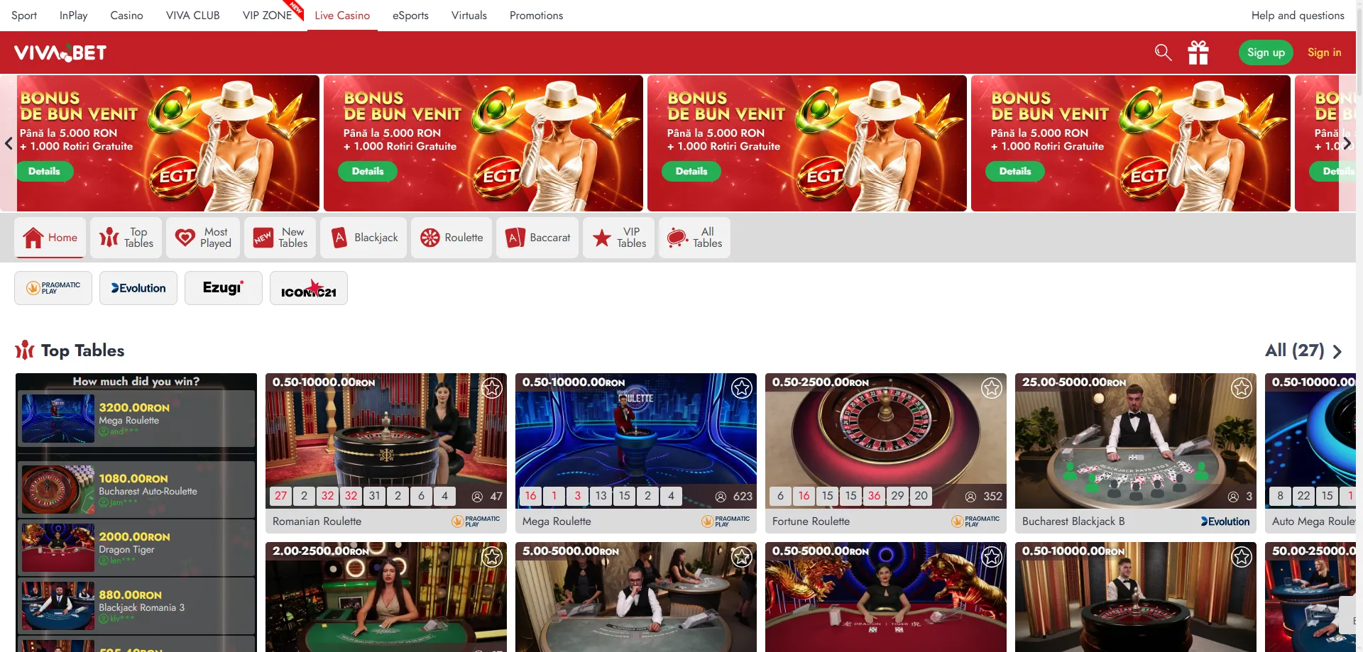 Casino en vivo en VIVABET Casino — crupieres reales en tiempo real